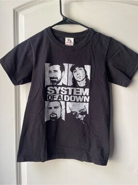 System Of A Down Kids Black Band T‑Shirt